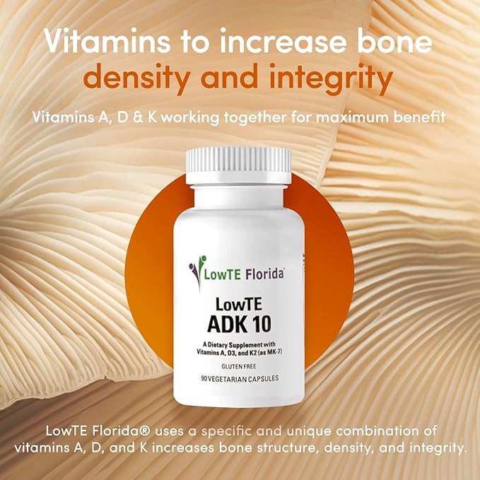 ADK 10-90 Capsules I Vitamin D3 K2 &amp A Multivitamin Supplement for Stronger Bones Teeth &amp Heart* and Normal Blood Pressure* High Potency Vitamin ADK with Vitamin D3 10000 iu