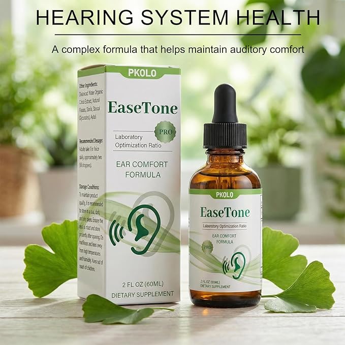 Protecting the Ears with Ear Drops Relieving Tinnitus and maintaining Ear Health it Contains Natural Ingredients. It Provides Gentle Cleaning Care for the Ears to Ensure Clear Hearing. (2PC)