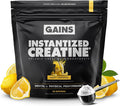 Gains in Bulk Instantized Creatine Monohydrate for Men &amp Women Soluble Pre Workout Powder Supports Muscle Building Strength and Performance Bodybuilding Supplements Sweet Lemonade 30 Serving