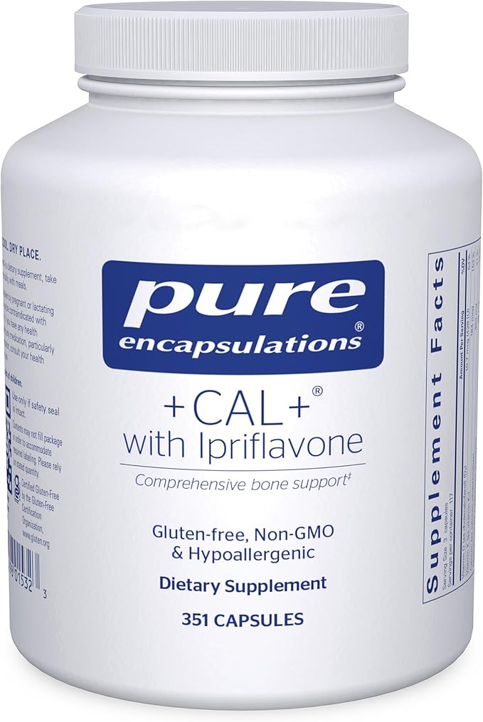 Pure Encapsulations +Cal+ with Ipriflavon | Mineral Vitamin and Herbal Supplement to Promote Skeletal Strength | 351 Capsules