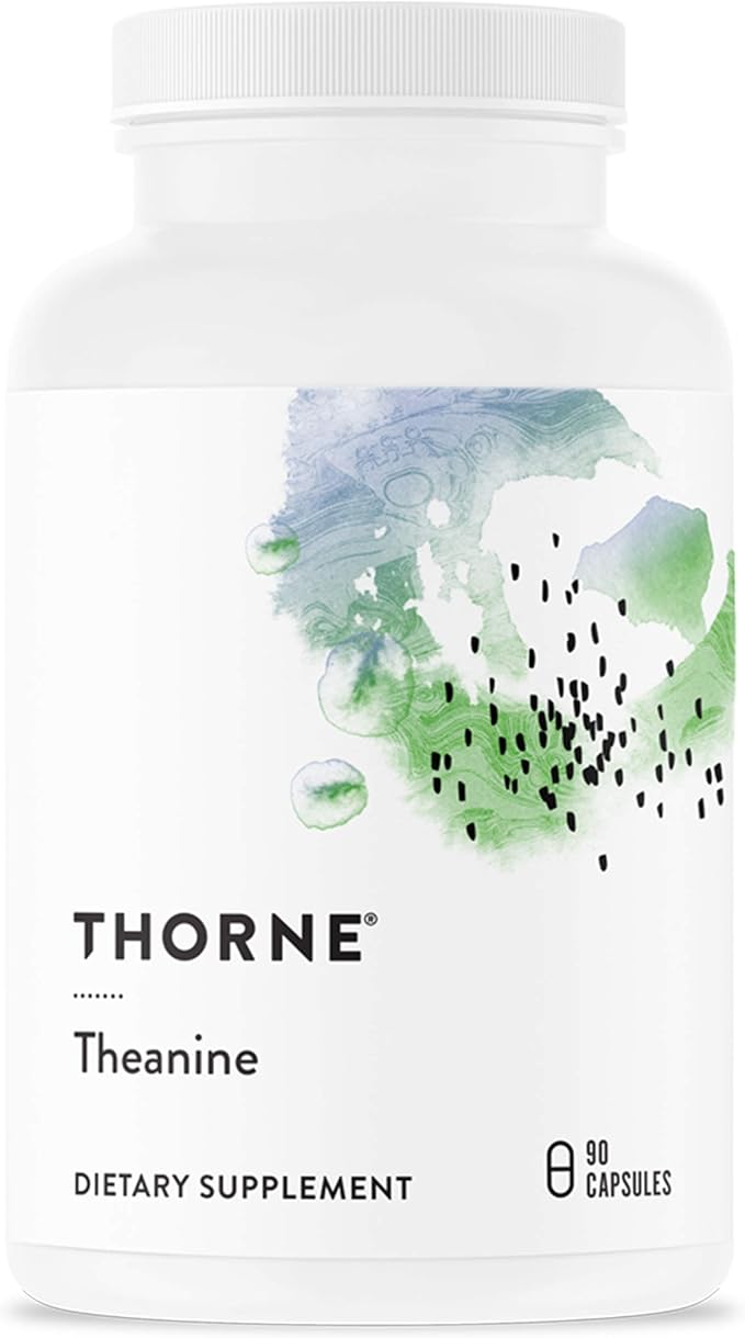 THORNE - Relax &amp Restore Bundle - L-Theanine and PharmaGABA-100 Duo for Stress Relief &amp Relaxation - 60 to 90 Servings