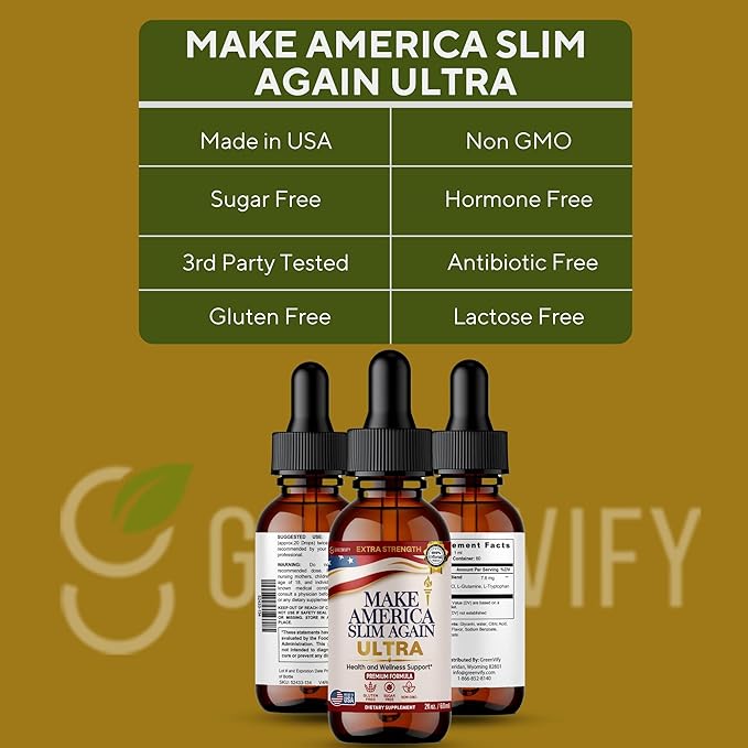 Make America Slim Again Ultra Extra Strength Dietary Supplement 60 Servings 2 fl oz (2)