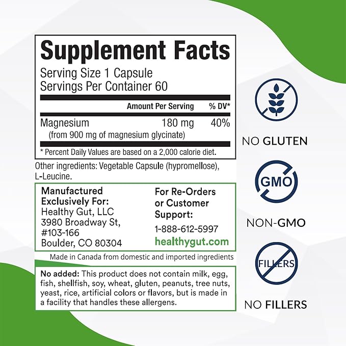 Healthy Gut HoloZyme Digestive Enzymes 180 Capsules and Magnesium-HP 60 Capsules
