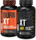 Jacked Factory Burn-XT Clinically Studied Fat Burner &amp Weight Loss Supplement (60 Capsules) Lean-XT Max - High-Performance Stim-Free Fat Burner (90 Capsules)