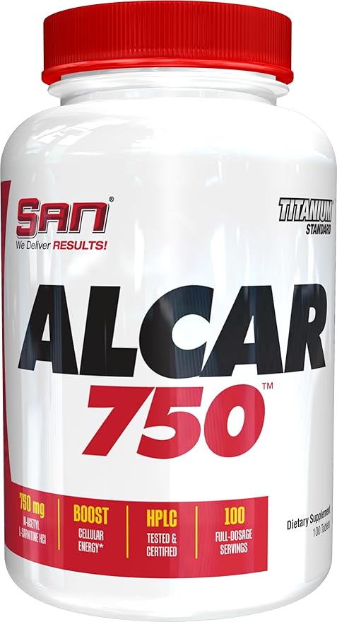 Alcar 750 - Pure Acetyl L-Carnitine for Energy Focus and Fat Metabolism 100 Servings