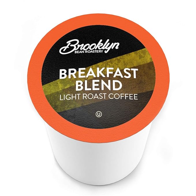 Brooklyn Beans Light Roast Gourmet Coffee Pods Compatible with 2.0 Keurig Coffee Pods Brewers 72 Count