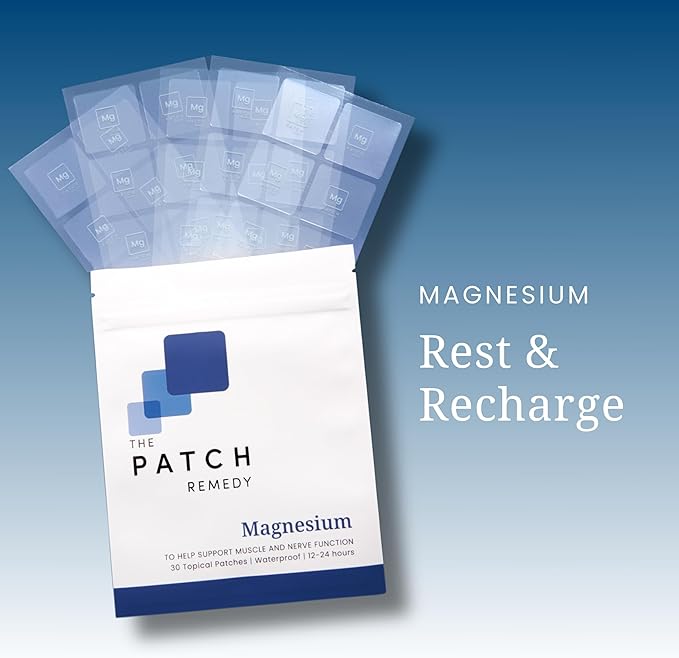 The Patch Remedy Happy &amp Magnesium Patch Bundle - (60 Patches) 5-HTP L-Theanine Rhodiola Inositol B6 Vitamin D3 &amp Topical Magnesium Glycinate