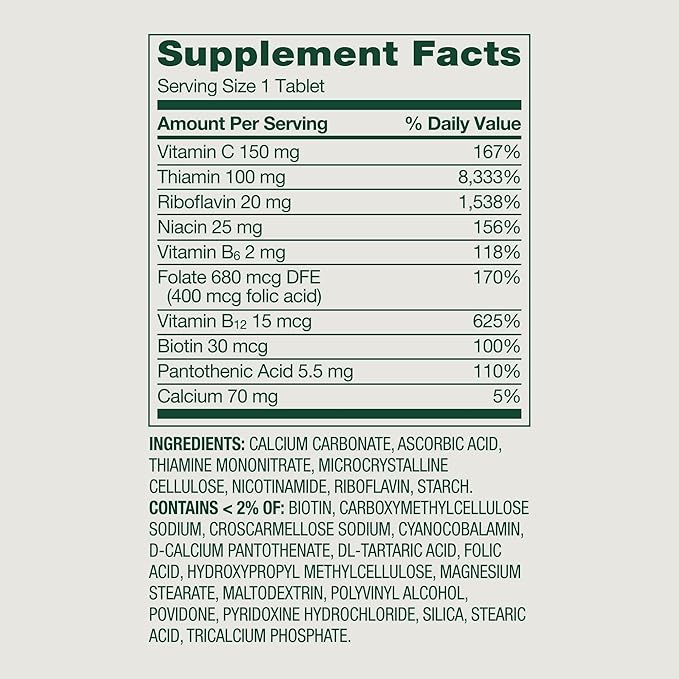 Super B Complex Tablets- High Potency Energy &amp Immune Support 250 Count (Pack of 1) Boxed by Fusion Shop Store
