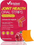 Joint Support Strips – 30 Strips – Fast-Dissolving Oral Supplement with Curcumin-D3 &amp AquaQ10 – Mobility &amp Flexibility Support for Men &amp Women – Cranberry Flavor