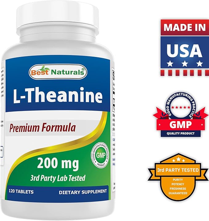 Best Naturals 5-HTP (5-hydroxytryptophan) 100 mg &amp L-Theanine 200mg