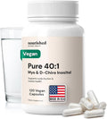 Nourished 40:1 Myo-inositol &amp D-Chiro Inositol Supplement for Women with Fertility Skin Health or Menstrual Cycle Symptoms - Hormone Balance for Women - 120 Capsules