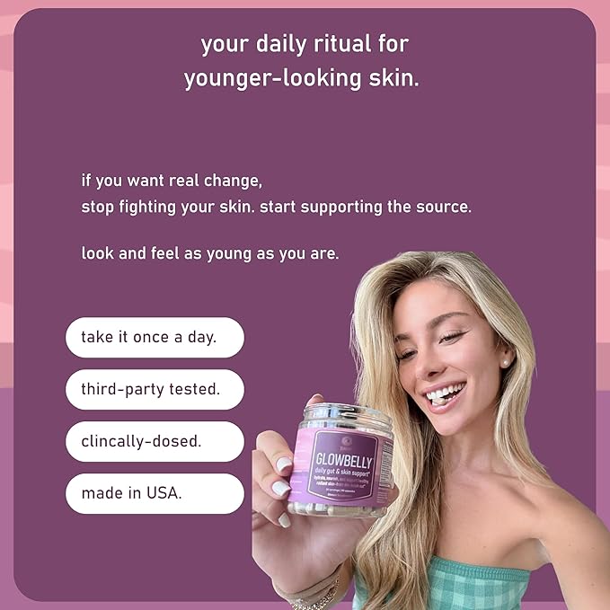 Glowing Skin Supplement with Gotu Kola Moringa Sea Moss Astaxanthin &amp Tremella Mushroom – for Skin Hydration Gut Health Anti-Aging &amp Radiance – 90 Capsules