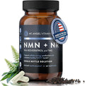 Mt. Angel Vitamins NMN Supplement + NR with Resveratrol &amp TMG Dual NAD+ Precursors for Cellular Energy &amp Healthy Aging 60 Capsules