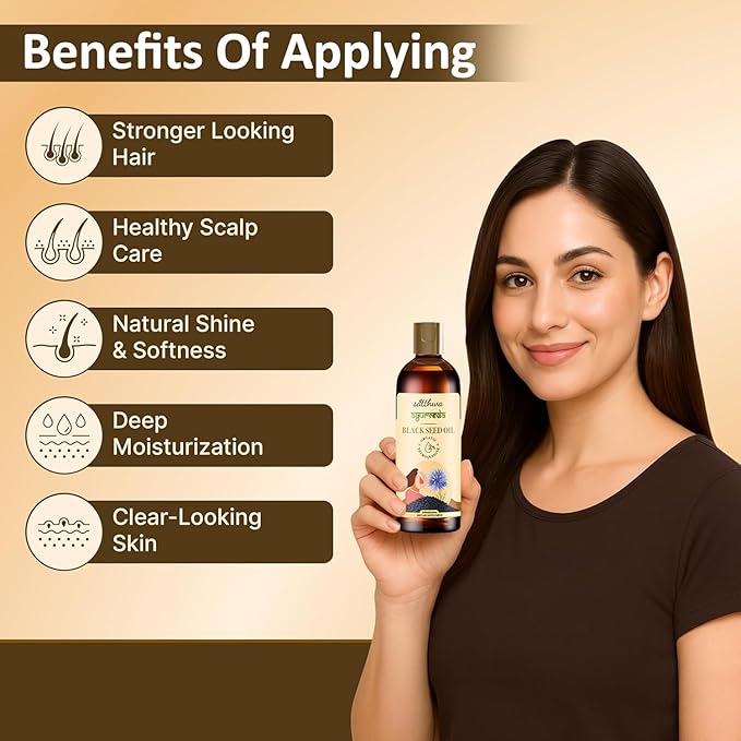 Organic Black Seed Oil – Edible - Cold-Pressed 100% Pure Nigella Sativa Oil High TQ Nutrient-Rich for Immune Hair &amp Skin Support - Satth_wa 200ml