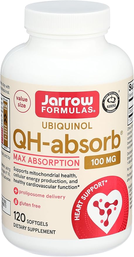Jarrow Formulas QH-Absorb 100 mg Max Absorption - CoQ10 Ubiquinol &amp Life Extension N-Acetyl-L-Cysteine (NAC) Immune Respiratory Liver Health