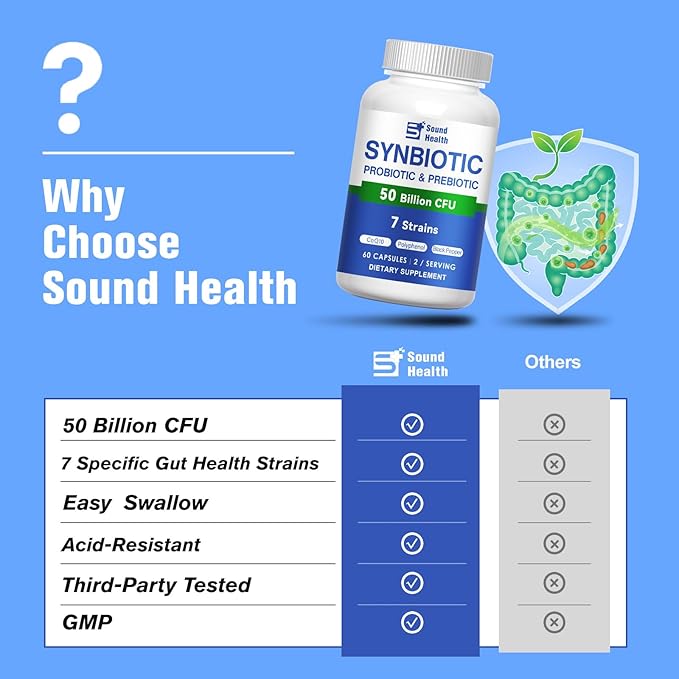 Probiotics 60 Billion CFUs 10 StrainsSupports Digestive &amp Immune | Non-GMO Gluten-Free 60 Capsules