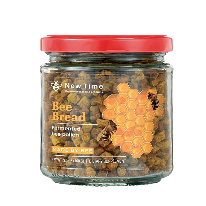 Fresh Organic Bee Bread - 3.5 oz (100 g) Natural Fermented Pollen - Superfood for Immunity Energy &amp Vitality Boost (Perga Ambrosia)