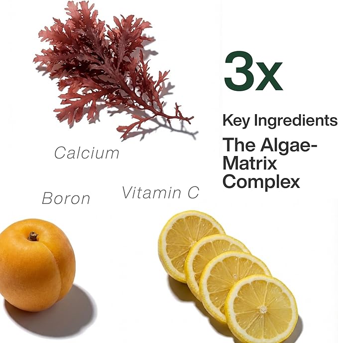 ZAB Algae Calcium Supplement with Vitamin D3 &amp K2 MK7 Magnesium Calcium Complex for Daily Bone Health Support &amp Strength 90 Capsules 45-Day Supply