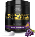 EHP Labs OxyShred Hardcore Super Dosed Pre Workout Powder - Preworkout Powder with L Glutamine &amp Acetyl L Carnitine Energy Boost Drink - 275mg of Caffeine - Grape Bubblegum 40 Servings