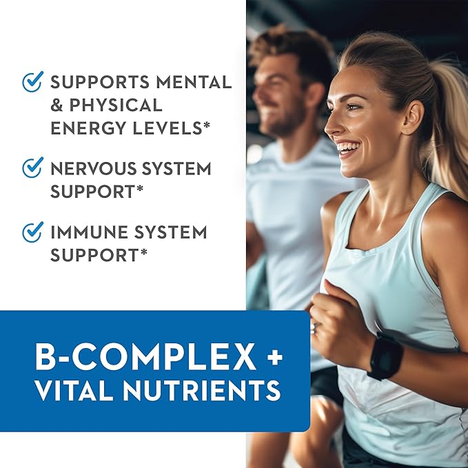Vitaminerals 2BG+™ B Complex Immune Support High Potency B Complex | Fruits &amp Veggies Blend | 240 Veggie Caps