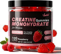 Creatine for Women 5000 MG Creatine Gummies Creatine Monohydrate Supplement for Muscle Growth Strength &amp Energy Support Sugar Free Pre Workout Gummies 120 Count Raspberry Flavor