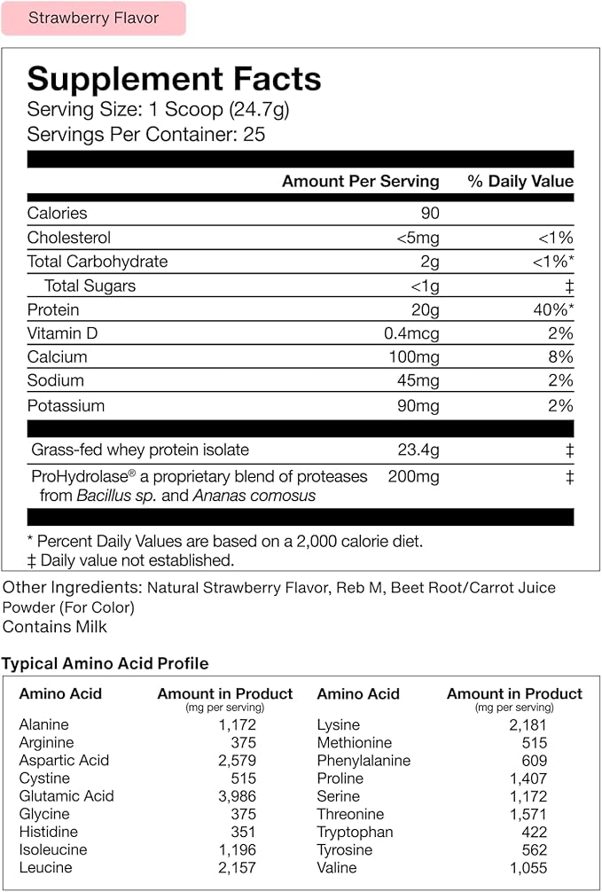 Momentous Arnold's Stack - Creatine Monohydrate Powder Essential Grass-Fed Whey Protein Powder (Strawberry) &amp Vitamin D3 (2000 IU) - Daily Fundamentals to Support Muscle Strength &amp Longevity
