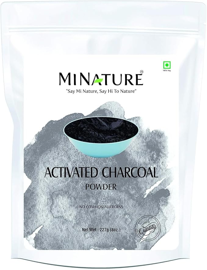 Sheltr Natural Activated Charcoal Powder | Herbal Teeth Whitening Powder- Detoxifying Activated Charcoal for Face &amp Skin Care (227g)