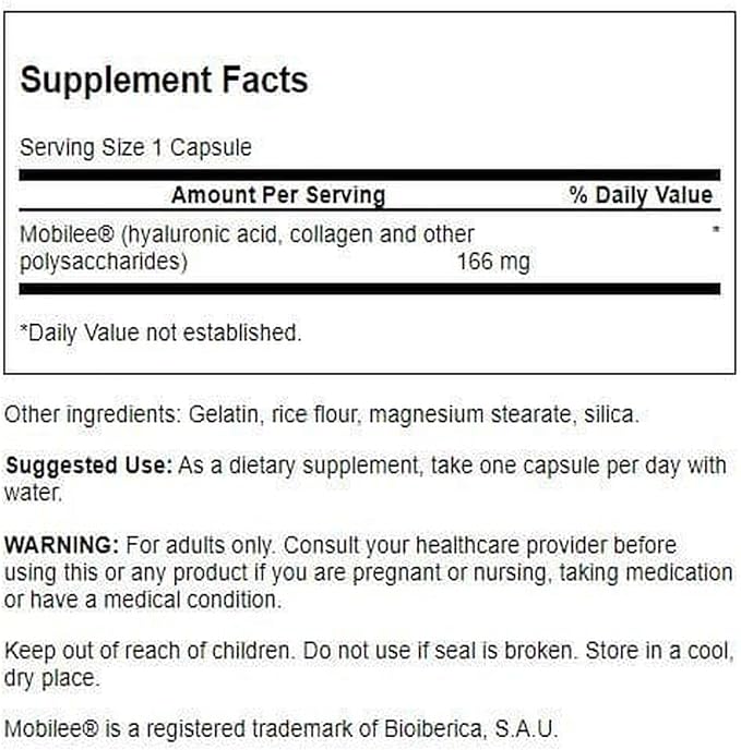 Swanson Hyaluronic Acid Complex 166 mg 60 Caps (2 Pack)