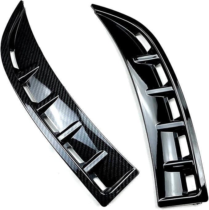 Compatible with Mercedes-Benz CLA-Class C118 CLA180 CLA200 2020+ Front Bumper Spoiler Splitter Air Intake Grille Trim CoverGloss Black