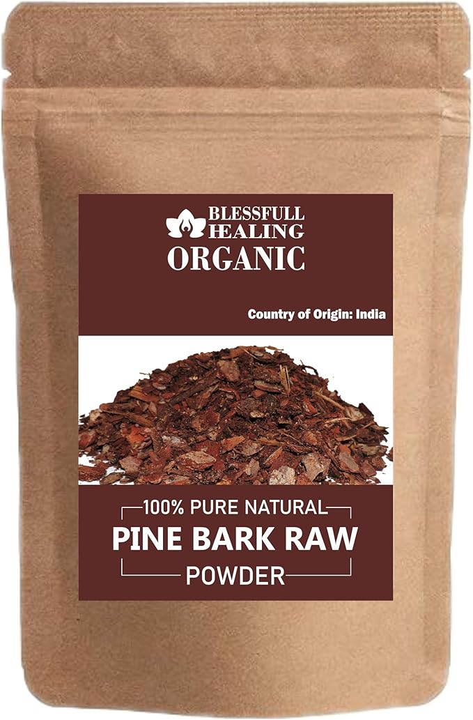 Blessfull Healing Organic Pine Bark Raw Powder 100% Pure Natural 100 Gram / 3.52 oz