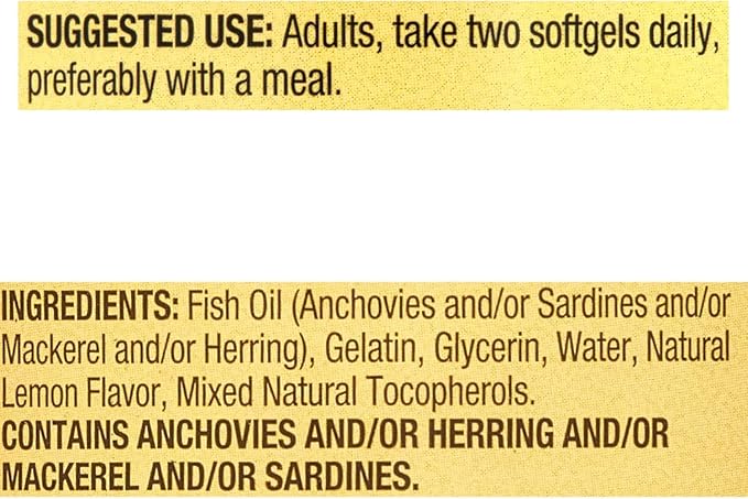 Spring Valley Omega-3 Mini from Fish Oil 1000 mg 120 Count Dietary Supplement Omega 3 Mini Softgels Set with Basket Goods Store