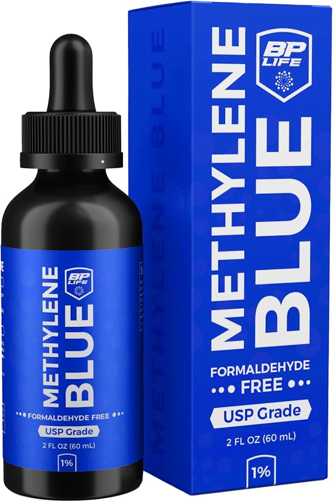 Methylene Blue Drops 2oz 1% USP (Pharmaceutical Grade) - Enhance Focus &amp Vitality Naturally