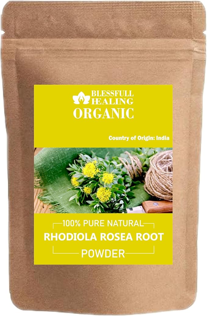 Blessfull Healing Organic Rhodiola Rosea Root Powder 100% Pure Natural 100 Gram / 3.52 oz