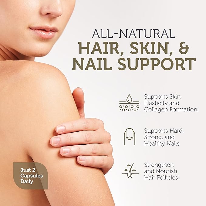 Zahler Shine Hair Skin and Nails Vitamins for Women &amp Men - Multivitamin for Hair Growth Stronger Nails and Skin Health - Kosher Supplement with Biotin Keratin &amp Hyaluronic Acid (60 Capsules