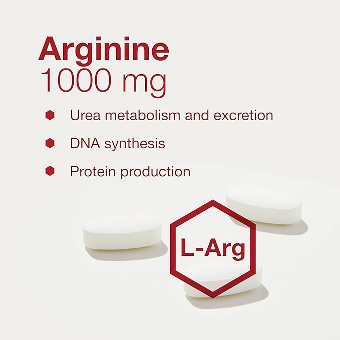 PROTOCOL FOR LIFE BALANCE L-Arginine 1000mg - Amino Acid - Urea Detox - Protein Protection - 120 Veg Caps