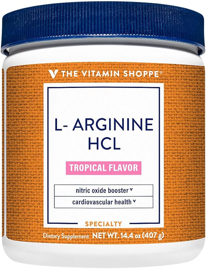 The Vitamin Shoppe L-Arginine - Nitric Oxide Production Circulation &amp Exercise Performance Support