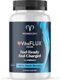 Promescent VitaFLUX Nitric Oxide Supplements for Men Fast Acting Male Enhancing Pills for Stamina Size &amp Performance L-Arginine L-Citrulline L-Carnitine (30 Servings)