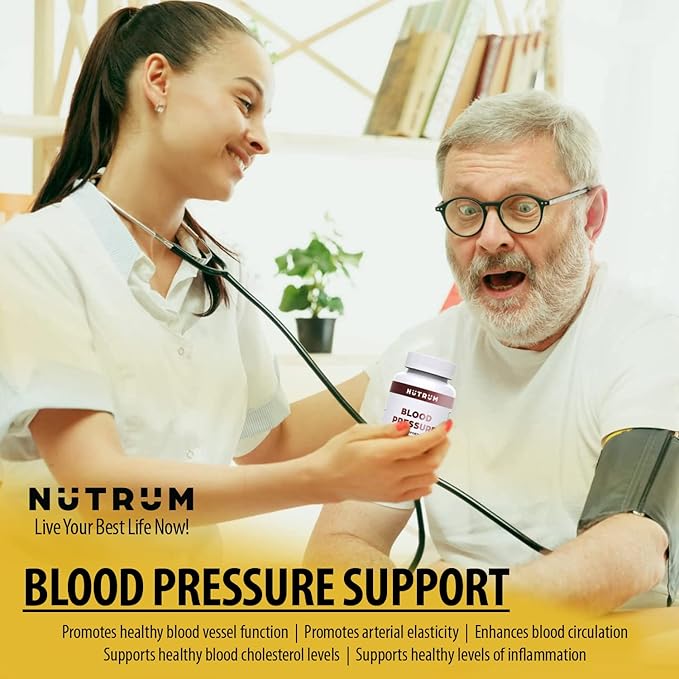 Blood Pressure Support – Premium Heart &amp Circulation Formula - Third Party Tested Non-GMO Made in USA