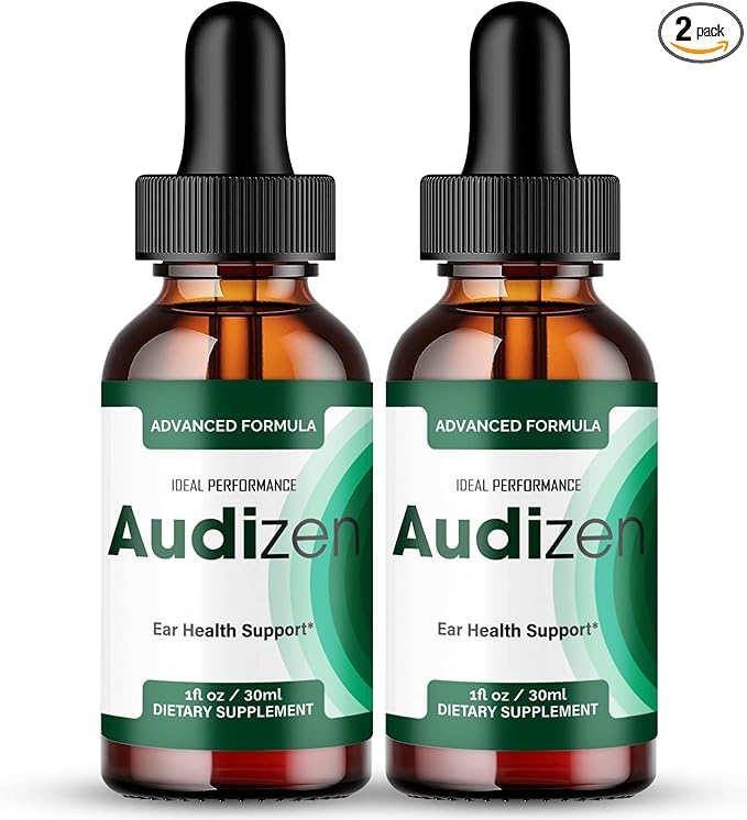 Audizen Tinnitus Drops Official Audizen Tinnitus Relief for Ringing Ears Advanced Ear Health Support Supplement Liquid Drops All Natural for Healthy Ringing Ear Audi Zen Droppers Reviews (2 Pack)