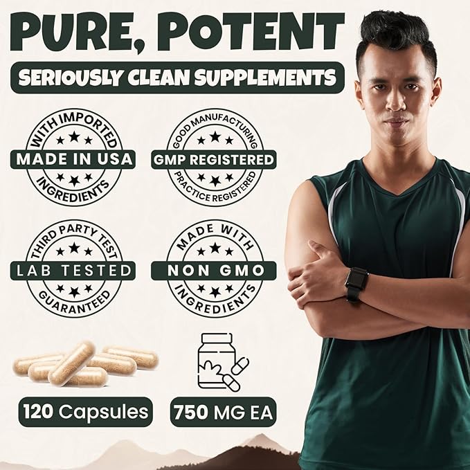 Grassfed Beef Liver Supplement - Supports Muscle Recovery &amp Energy - 3000mg Desiccated Organic Grassfed Capsules - 100% Pasture-Raised New Zealand Bovine Liver - Non-GMO &amp Gluten-Free - 120 Ca