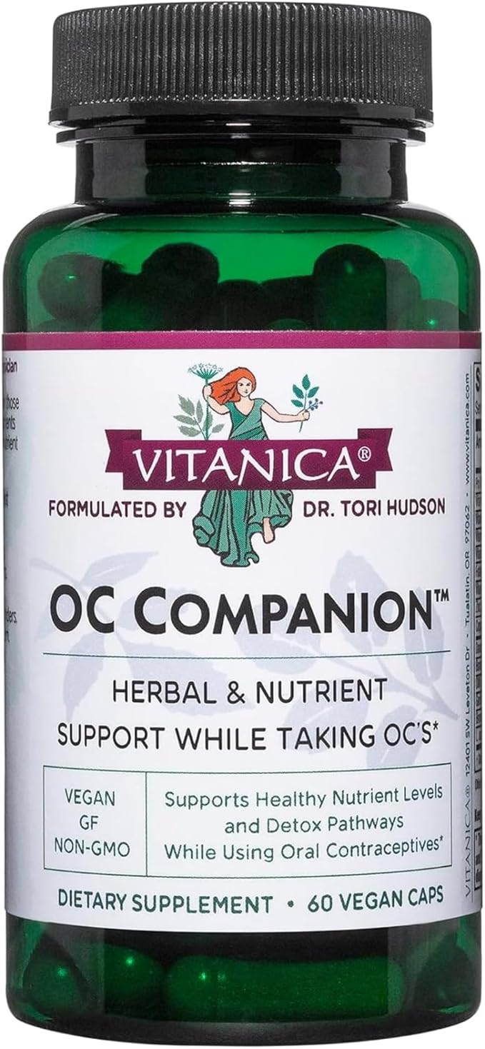 Vitanica OC Companion Oral Contraceptive Support Vegan Non-GMO 60 Capsules