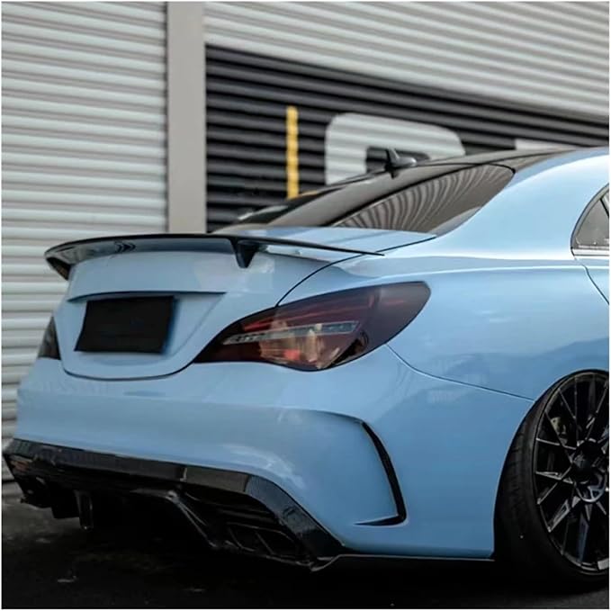 Compatible for Mercedes-Benz CLA W117 Spoiler CLA180 CLA200 250 CLA260 CLA45 2014-2018 RT Style Carbon Fiber Rear Trunk Lip Spoiler Wing(Carbon Fibre)