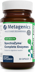 Metagenics SpectraZyme Enzyme Complex - Plant-Based Digestive Enzymes for Protein Fat &amp Carbohydrate Breakdown - Supports Indigestion Bloating &amp Colon Health* - Gluten-Free Vegan - 60 Capsu