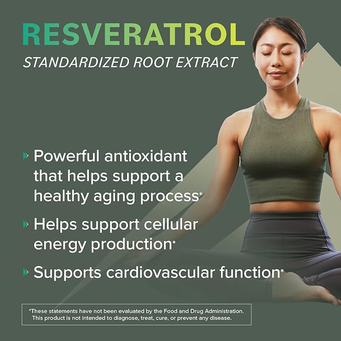Prominent Nutrition Resveratrol Supplement Anti-Aging and Immune Support 98% Pure Trans-Resveratrol Supplement 500 mg 30 Day Supply - 2 Pack