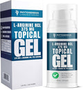L-Arginine HCL 375mg Gel - Topical Nitric Oxide Support for Circulation &amp Performance - Advanced High Absorption Transdermal Formula - 375mg L-Arginine HCL per Serving