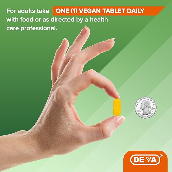 DEVA Vegan Glucosamine-MSM-CMO &amp Turmeric Supplement - Gluten Free Plant Based Nutritional Supplement - 90 Tablets (Pack of 2)