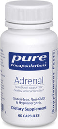 Pure Encapsulations Adrenal Cortex Supplement – Supplement to Support Cortisol Health Energy Levels Stress Moderation and Gland Function – with Bovine Whole Adrenal &amp Cortex – 60 Capsules*