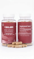 Balans Grass Fed Beef Organs for Women – Liver Uterus Ovary Heart &amp Kidney Complex – Supports Hormone Balance Energy Iron &amp Skin. (60 Pills 350mg) – Pasture Raised Freeze Dried 60 Day