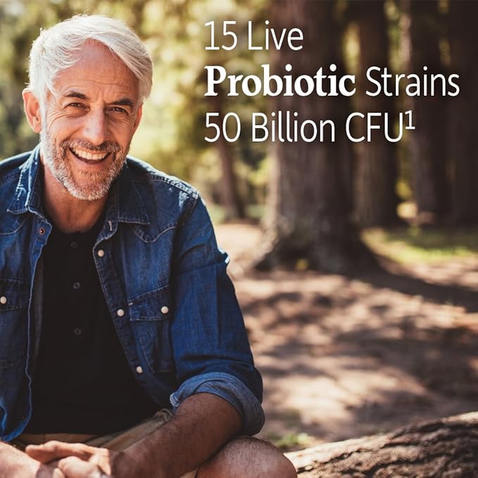 Garden of Life Dr. Formulated Probiotics Prostate+- 50 billion CFU - Supports Prostate Immune &amp Gut Health - Contains Organic Flowens Cranberry &amp Vitamin D3 - 60 Vegetarian Capsules