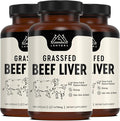 Grass Fed Beef Liver Supplement – 3000mg Freeze Dried Desiccated Organs – Nutrient Source for Joints Bones Hair Skin Nails &amp Daily Energy – 120 Pasture-Raised Capsules - 90 Day Supply